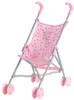 Corolle Pink Floral Doll Umbrella Stroller