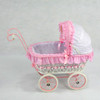 Regal White & Pink Wicker Alexandra Small Heirloom Doll Carriage