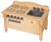 Guidecraft Natural Wood 18" Doll All in One Play Kitchen Stove Oven Sink