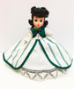 Madame Alexander Scarlett O'Hara Green Stripe Gown Gone With The Wind 8" Doll