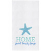 C & F Sweet Beach House Flour Sack Kitchen Towel