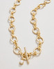 Spartina 449 DeVaul Gold Round Link Toggle Chain Necklace