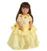 Little Adventures Beauty Yellow Princess Style Gown 18" Doll Clothes