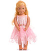 Little Adventures Tulip Fairy Pink Petals Tutu Dress 18" Doll Clothes