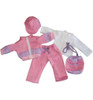 Wish Pink & Purple Workout Sweatsuit 18" Doll Clothes Set
