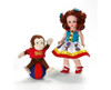 Madame Alexander Curious George Monkey Playtime Wendy 8" Doll Set