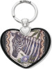 Brighton African Stories Zebra Heart Key Ring