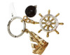 Brighton Windstar Ship Wheel Sailboat Key Ring