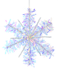 Ganz Iridescent Tinsel Snowflake Christmas Tree Ornament