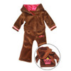 Sweet Sophia's Princess Brown Velour 2 Piece Jogging Set 18" Doll Clothes