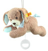 Steiff Baby Goodnight Blue Stuffed Pull Musical Dog