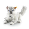 Steiff Chari Masterpiece Stuffed Mohair White & Grey Jointed Cat