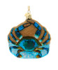 Blue Crab Noble Gems Glass Christmas Tree Ornaments