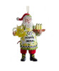Spiked Lemonade Happy Hour Santa Christmas Tree Ornament