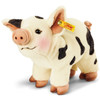 Steiff Roseri Soft Plush Stuffed Black & White Standing Pig