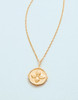 Spartina 449 Gold Graceful Talisman Reversable Charm Pendant Necklace