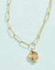Spartina 449 Gold Moon Shell Pendant Necklace