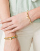 Spartina 449 South Beach Green & White Glass Beads Stretch Bracelet