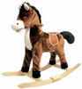 Charm Company Plush Brown With Black Mane Rocking Horse Rocker