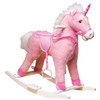 Charm Company Plush Pink Rocking Unicorn Horse Rocker