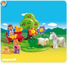 Playmobil 1.2.3 Fun In The Meadows Park with Animals Toddler Play Set