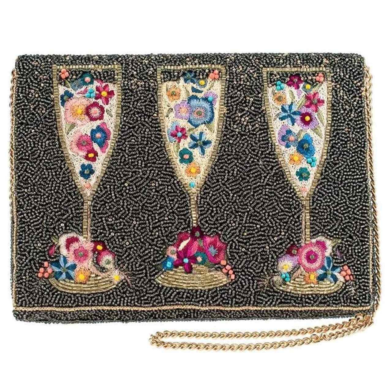 Champagne Cascade Clutch – Lane 201