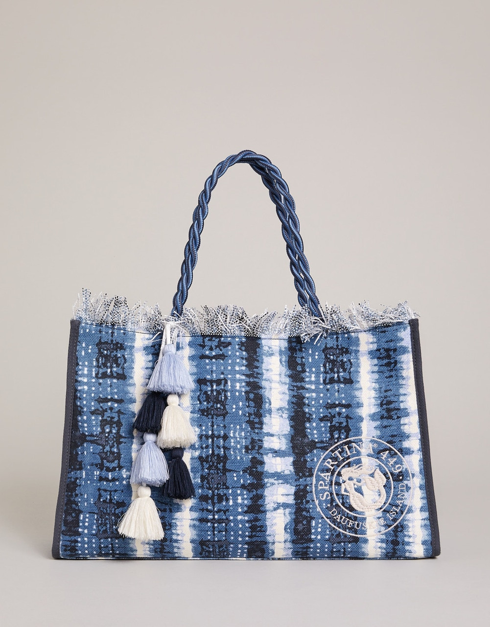 Spartina Jetsetter Tote in Oyster Factory Tides – Lemons and Limes Boutique