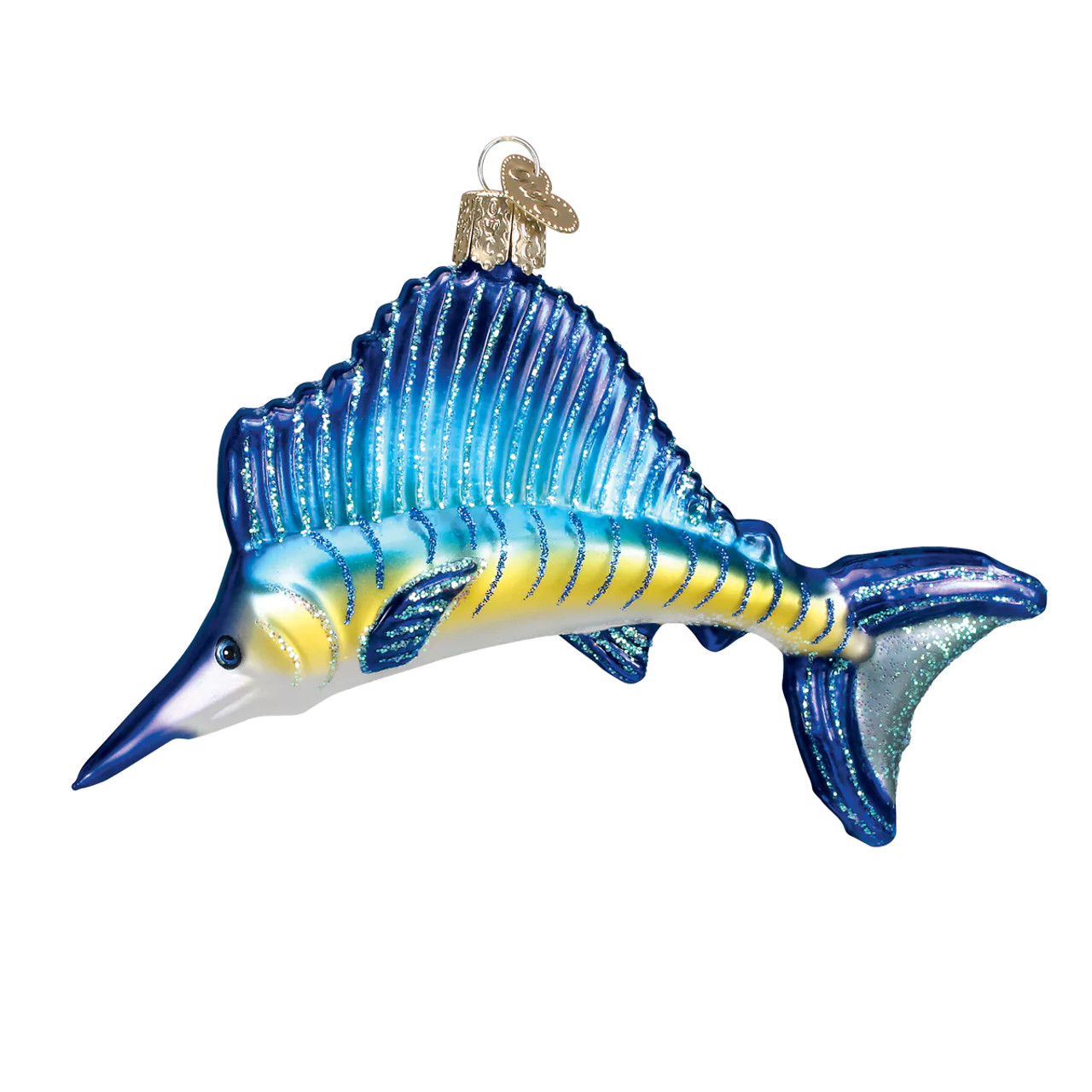 Old World Christmas Sailfish Glass Tree Ornament - Beach House Gift Boutique