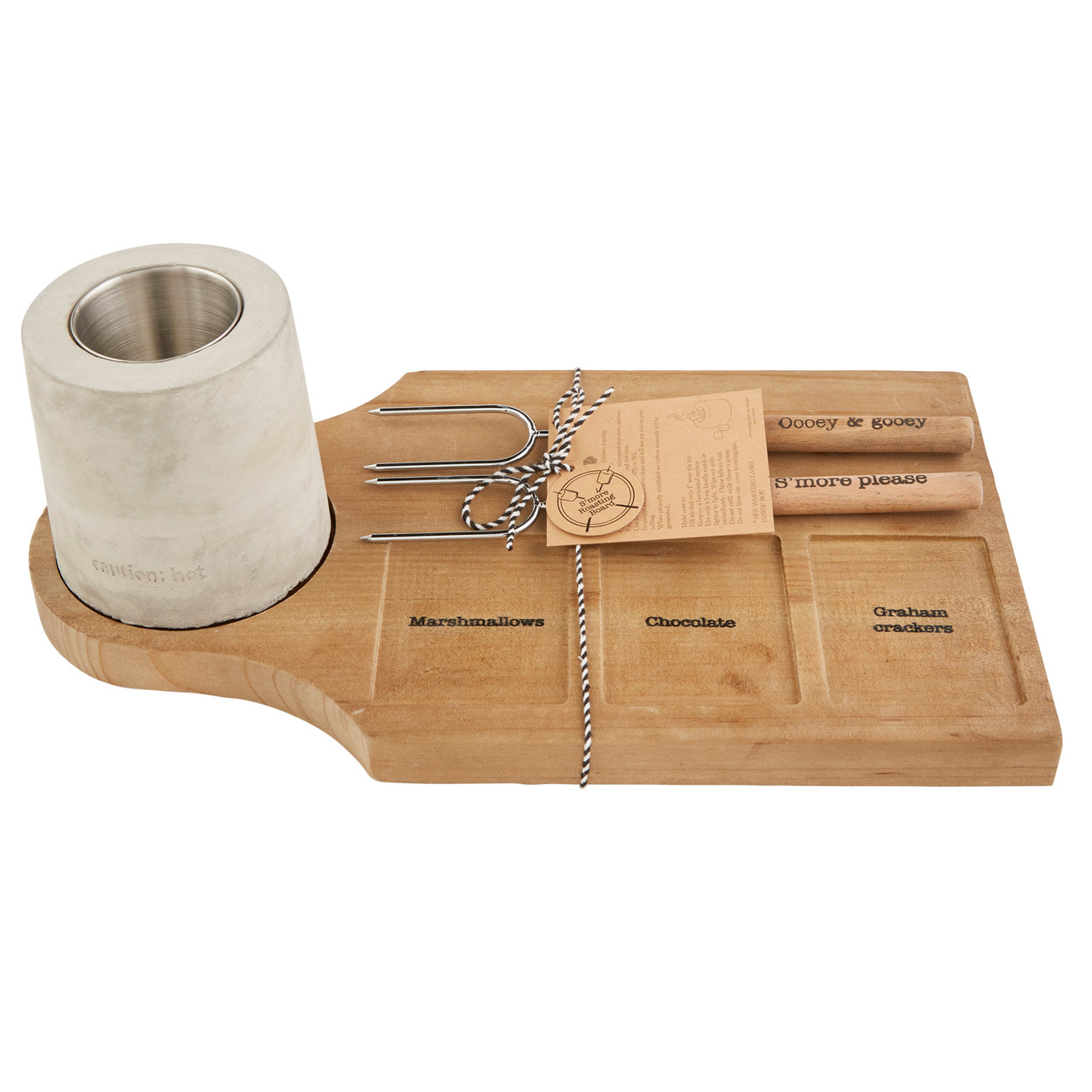 Mud Pie Fire Pit S'more Roasting Board