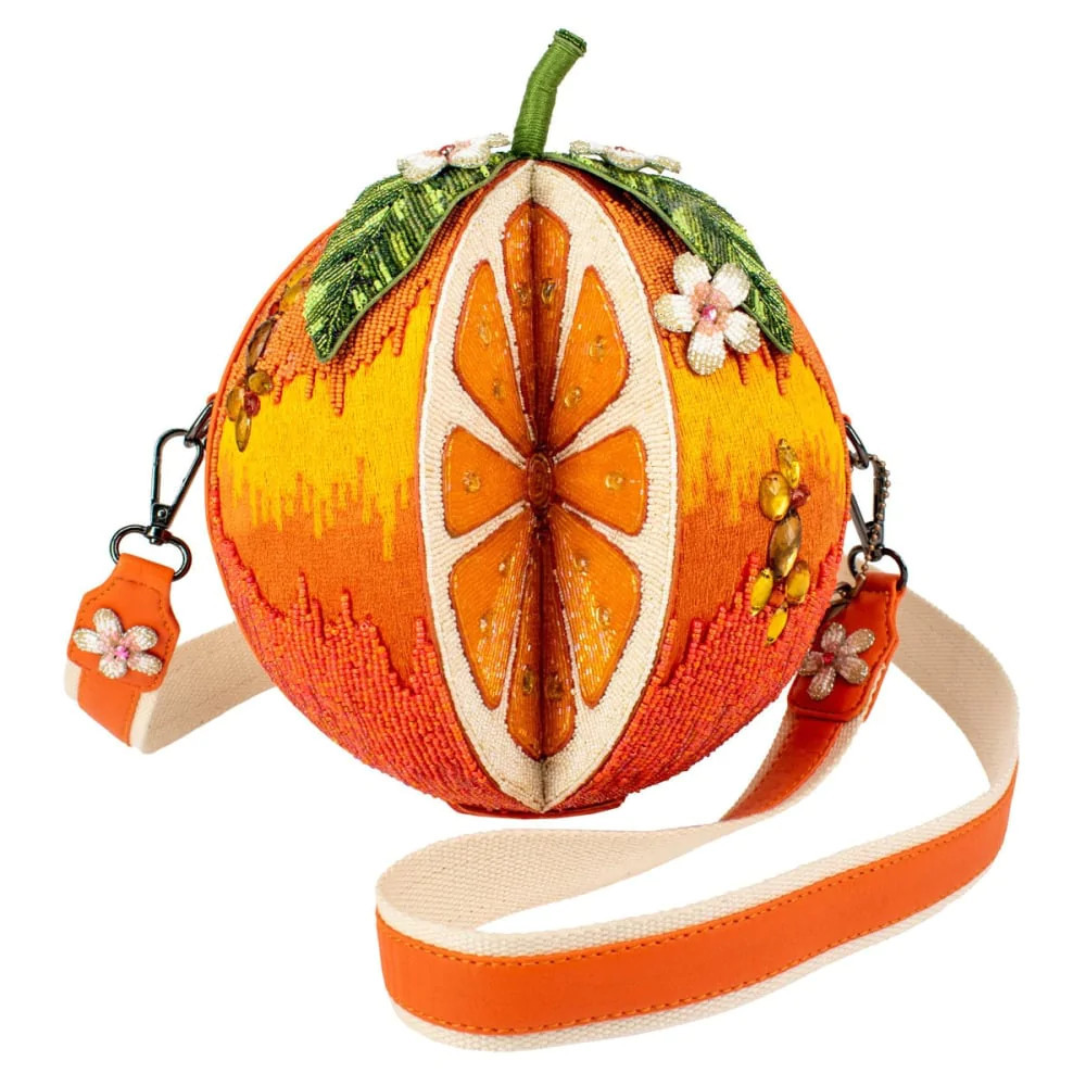 Mary Frances Fresh Squeezed Orange Crossbody Purse - Beach House