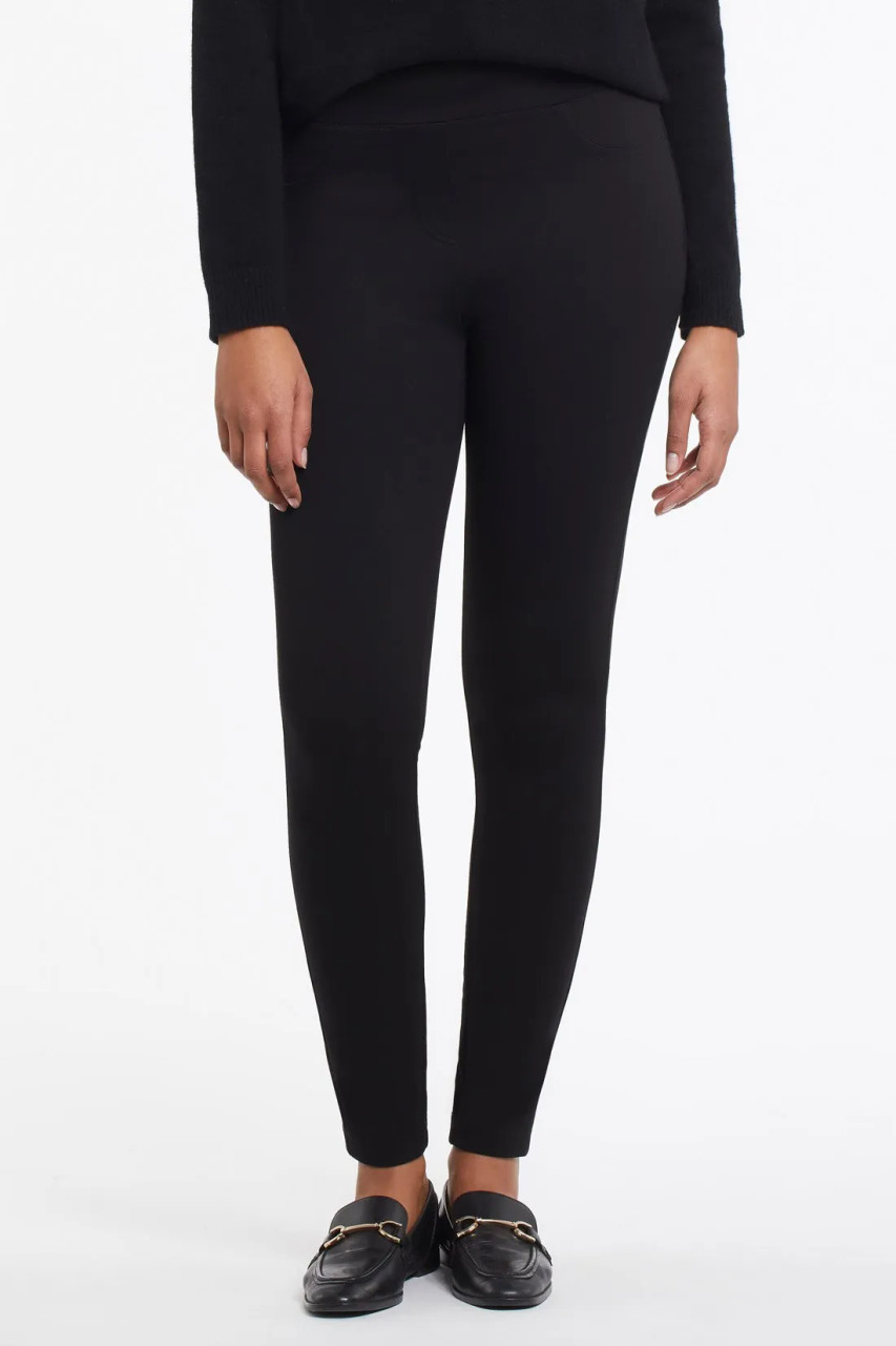 Tribal Twill Stretch 5 Pocket Black Slimming Leggings