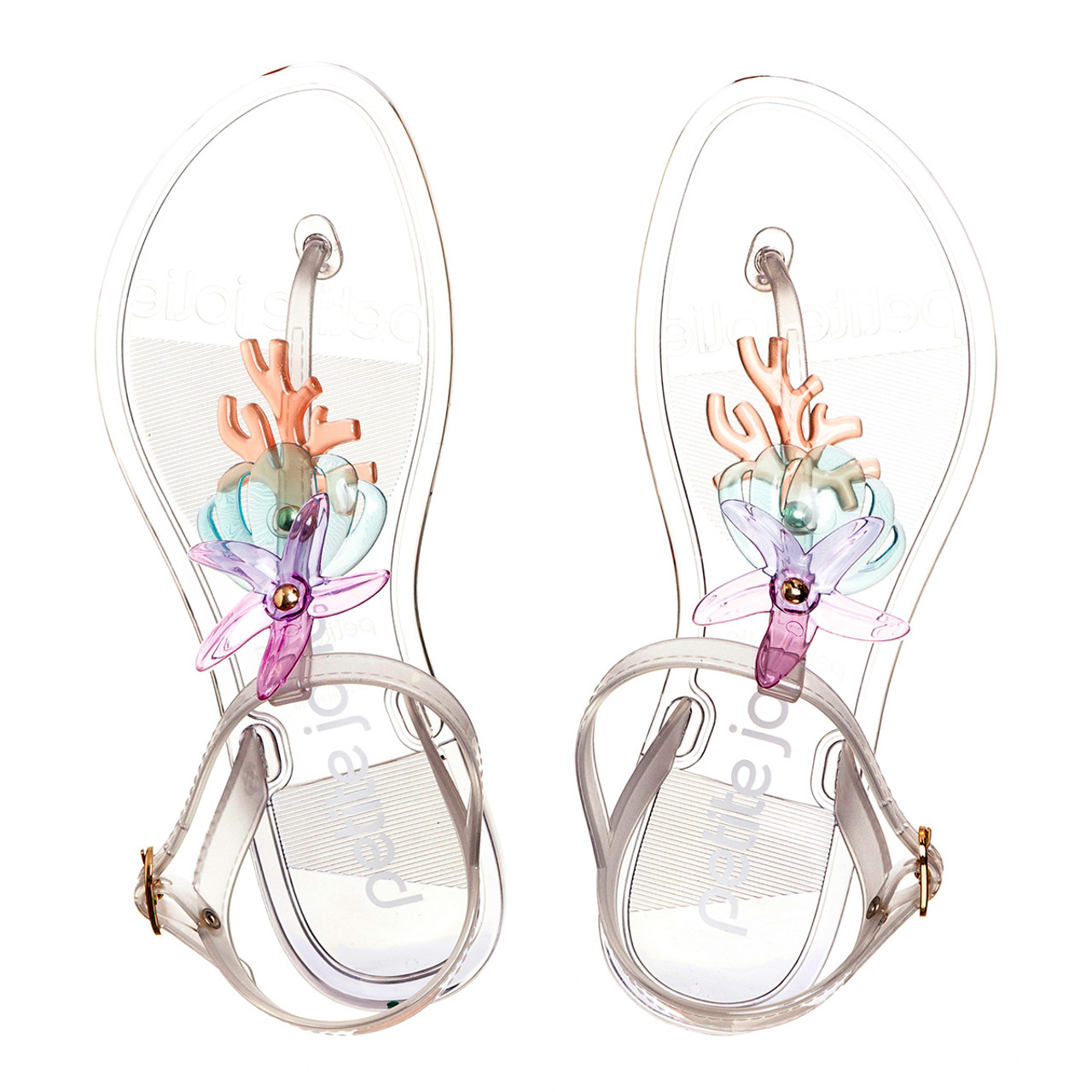 Petite Jolie Noah Sea Life Translucent T-Strap Sandal