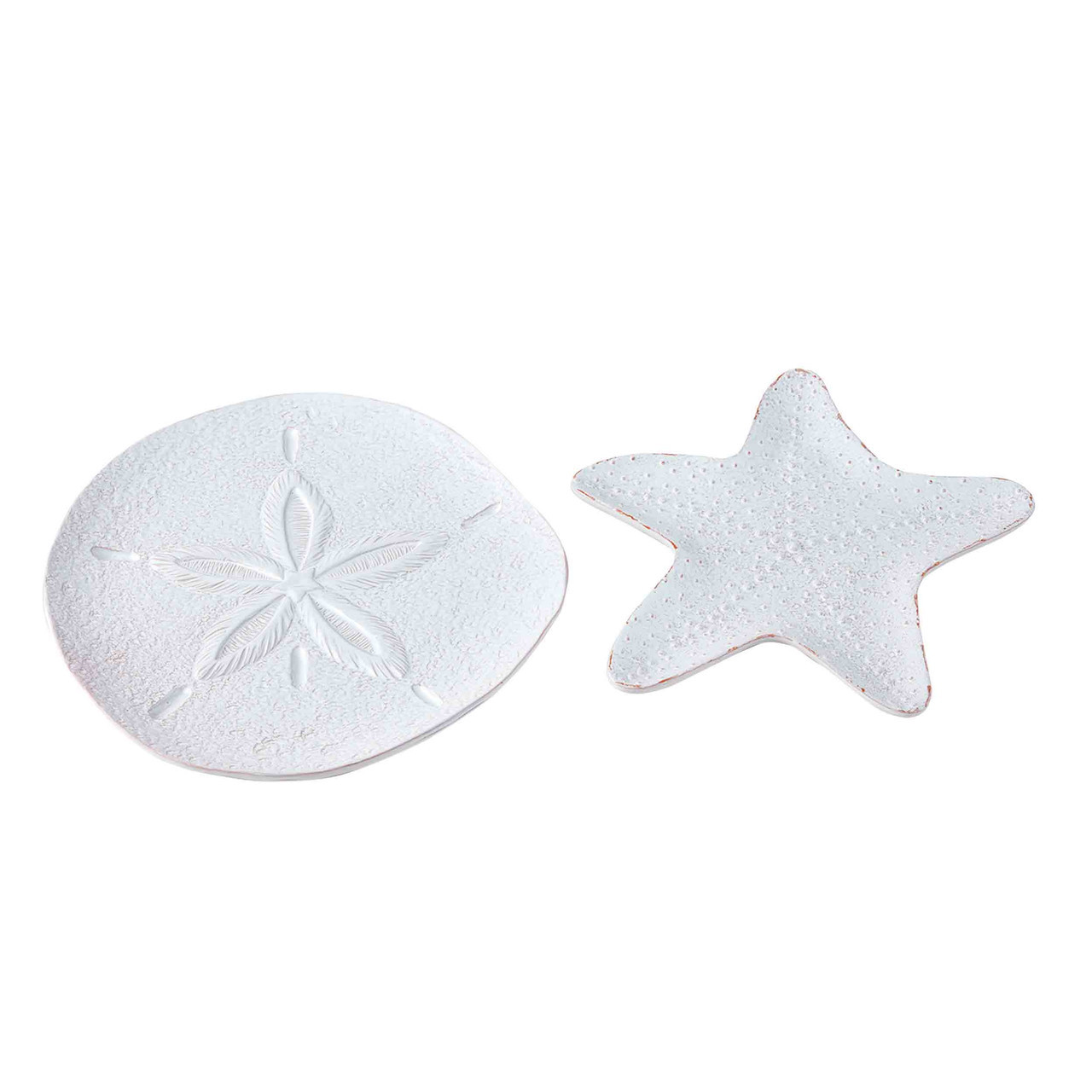 Mud Pie Sand Dollar Starfish Platter - Thumbnail 2