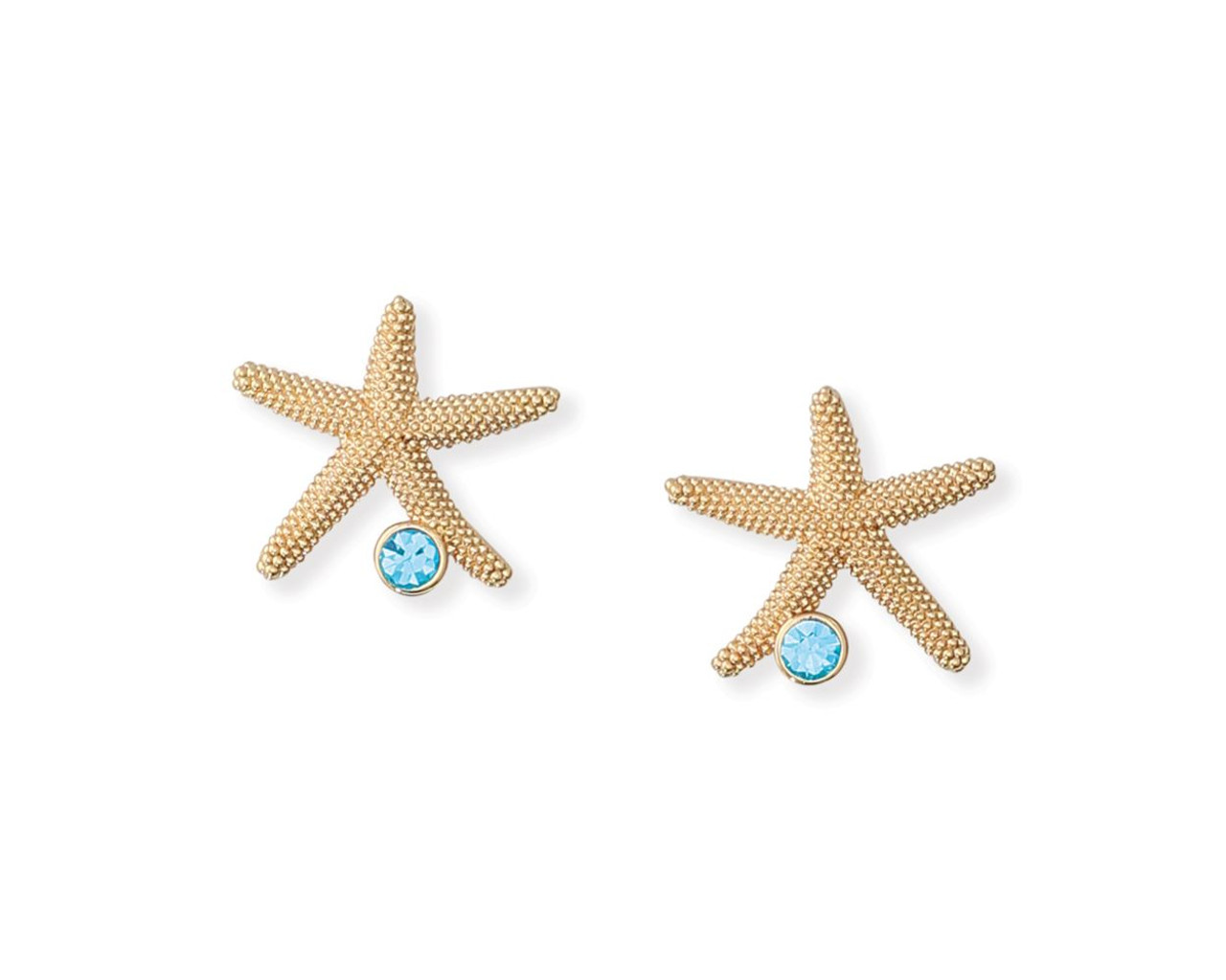 Starfish Diamond Stud Earrings – FabOn5th.com