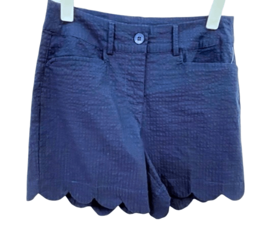 Beachtime Scallop Hem Stretch Shorts - Beach House Gift Boutique