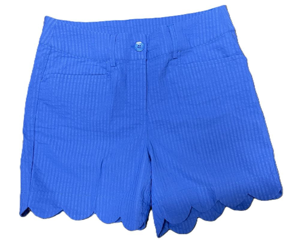 Beachtime Scallop Hem Stretch Shorts - Beach House Gift Boutique