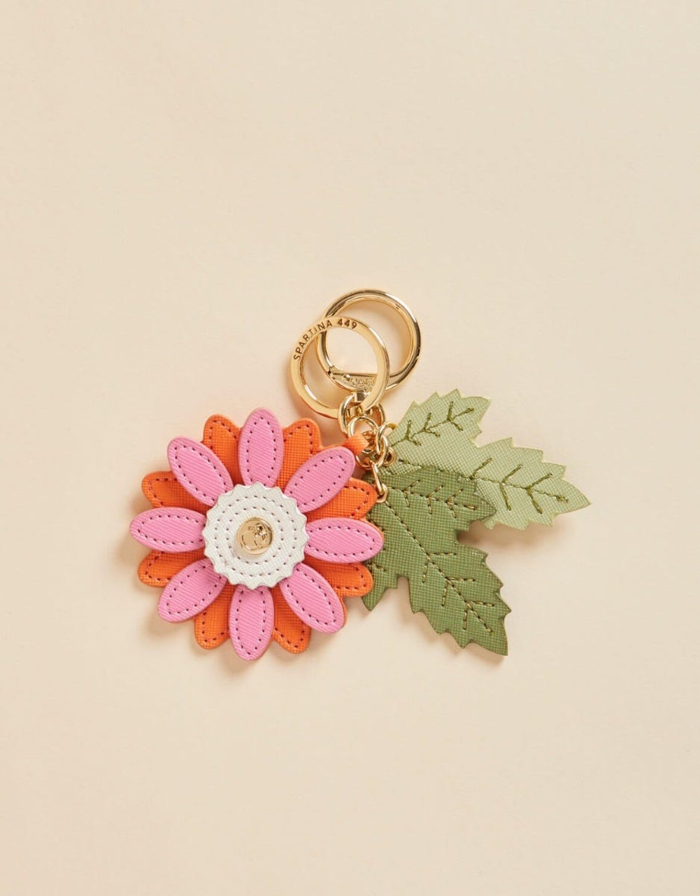 Spartina 449 Daisy Icon Key Ring Keychain