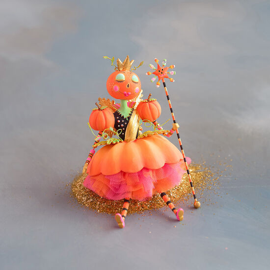 Glitterville Fairy Gourdmother Pumpkin Display