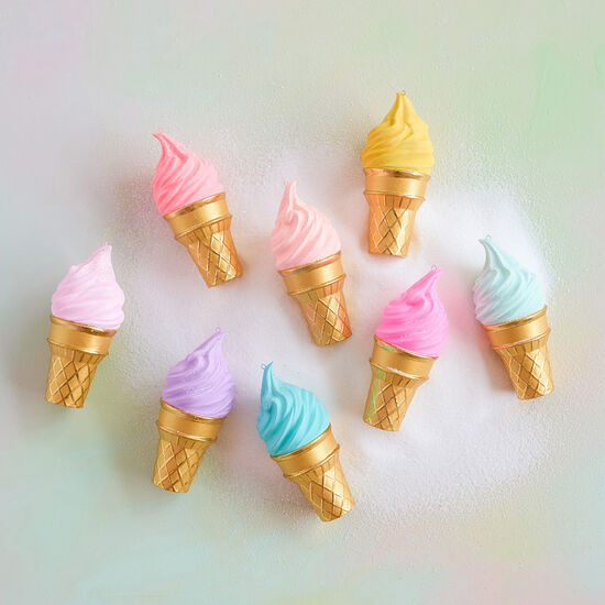 One Hundred 80 Degrees Swirl Ice Cream Cone Ornament