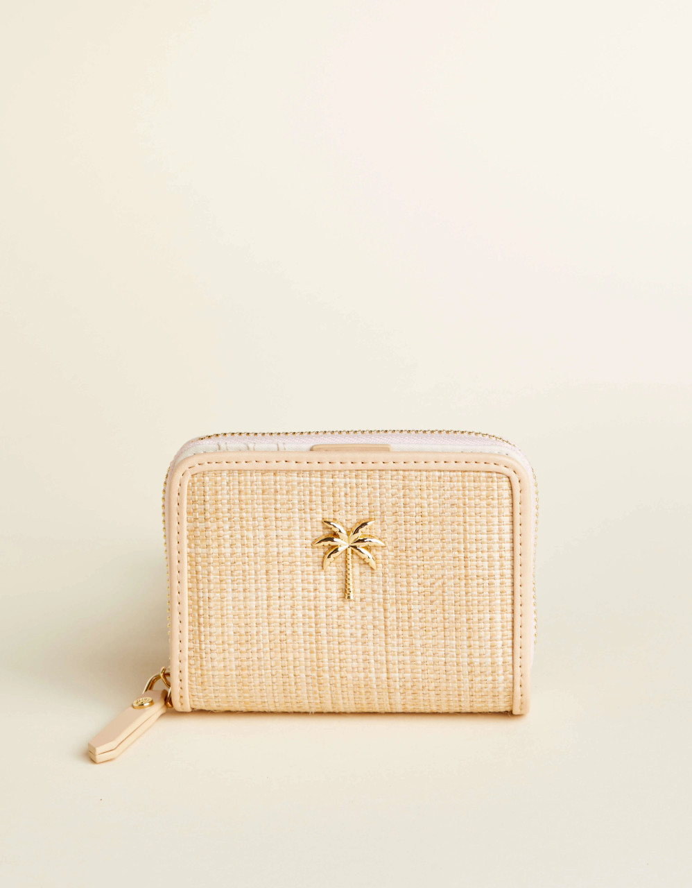 Spartina 449 Boho Palm Tee Icon Straw Mini Zip Wallet - Beach