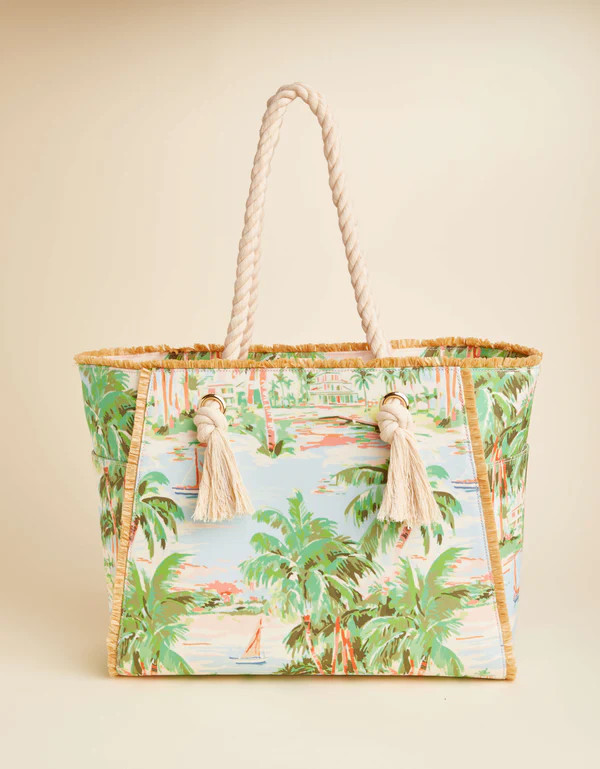 Spartina 449 Coastal Dreams Rope Beach Tote Bag