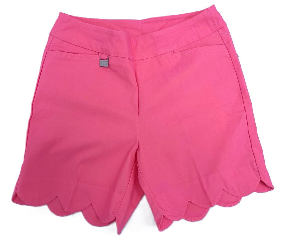 Lulu-B Bangladine Scallop Edge Pull On Beach Shorts - Beach House