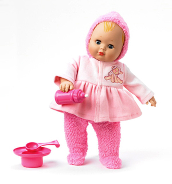Madame Alexander Pink Sheep Baby Cuddles 14' Doll and Feeding Set