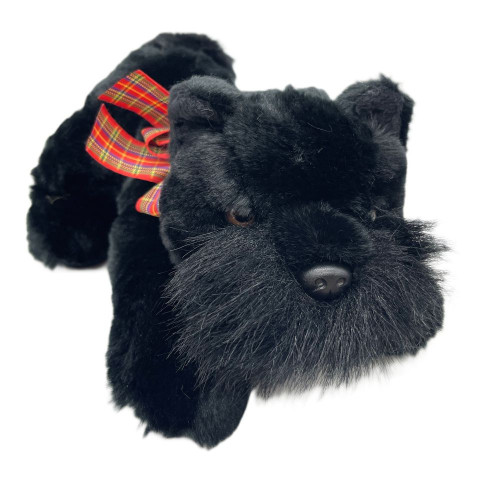 Aurora World Dugan Black Scottish Terrier Stuffed Flopsies Dog