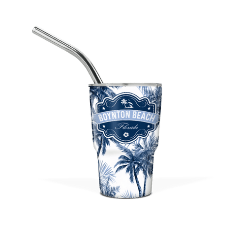 Matrix Boynton Beach Coastal Mini Stainless Steel Tumbler With Straw
