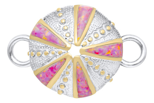 Kovel Silver Sea Urchin Bangle Bracelet Charm Topper