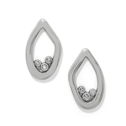 Brighton Cascade Lumina Post Drop Silver Earrings