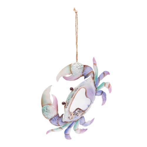 Gallerie II Metal & Capiz Pastel Crab Ornament