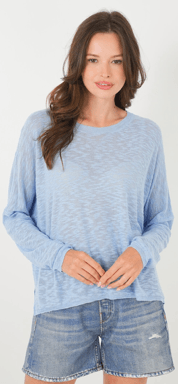 Stitchdrop Sandcastle Lightweight Pullover Long Sleeve Sweater