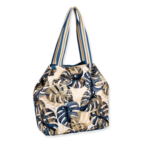 Sun N Sand Metallic Monstera Gap Tote Bag